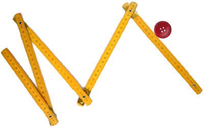 Regla métrica con botón